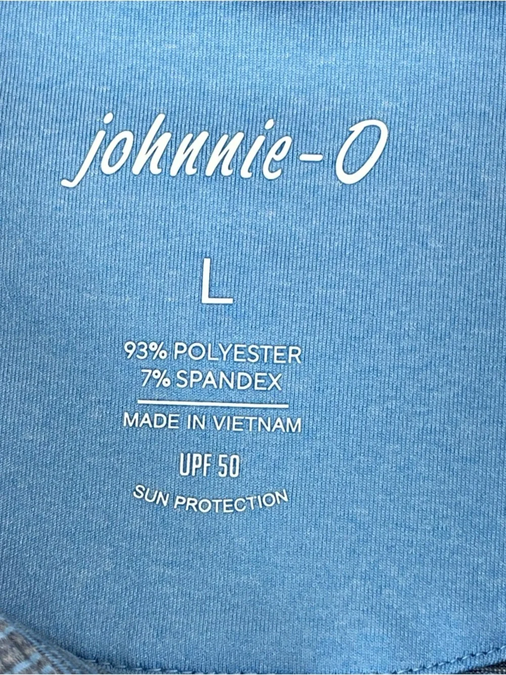 Johnnie O Performance Polo Shirt Mens Large UPF 50 Preppy - Picture 6 of 15